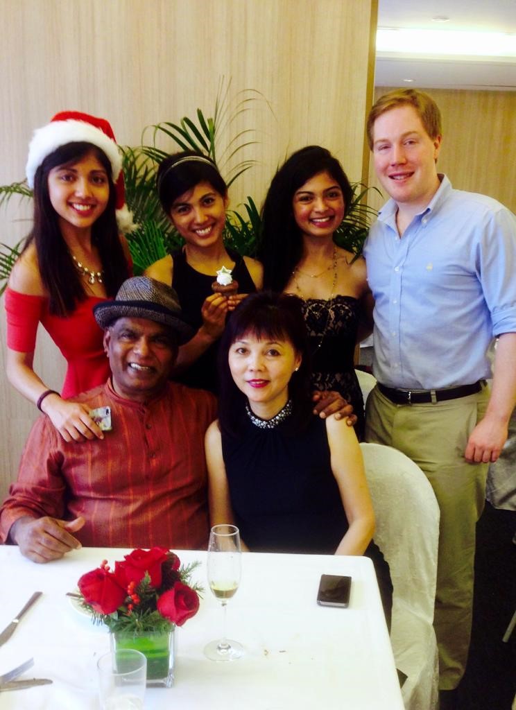 Anthony, Adele and family celebrating the festive season at the Club in 2013